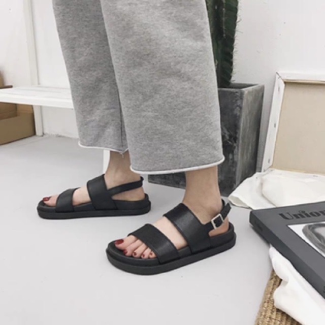 Dép sandal 2 quai dẻo nữ