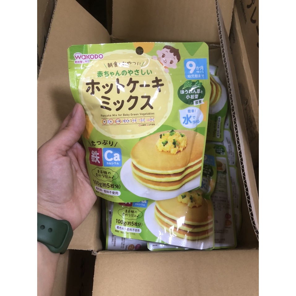 Bột làm bánh Pancake Wakodo cho bé (date 2023)