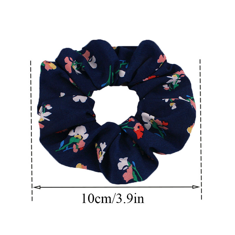 Dây Buộc Tóc Co Dãn Họa Tiết Hoa Thời Trang Cho Nữ