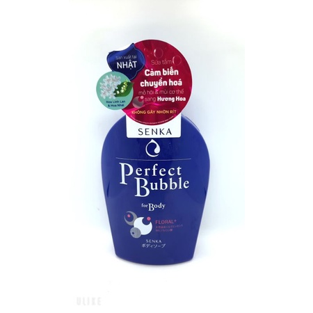 Sữa Tắm Dưỡng Ẩm Hương Hoa SENKA Perfect Bubble For Body Floral 500ml