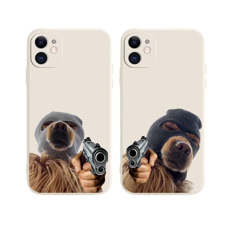 Ốp Điện Thoại Hình Chú Chó Vui Nhộn Chống Sốc Cho Iphone 13 Pro 11 Pro Max Xr 6s 7 8 Plus 12 Mini 14 Pro Xs Max