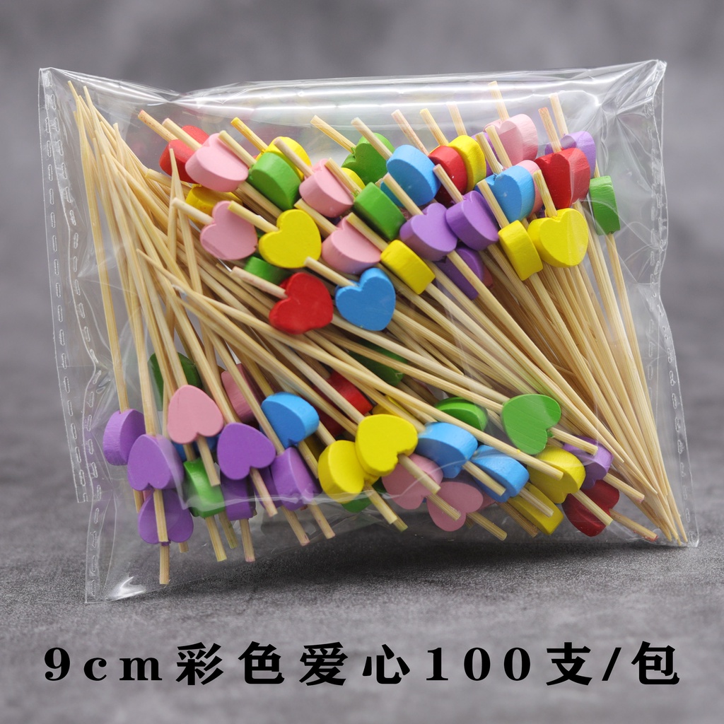 Que Tre 9cm Dùng Một Lần Nhiều Màu Tùy Chọn Dùng Trang Trí Trái Cây / Cocktail