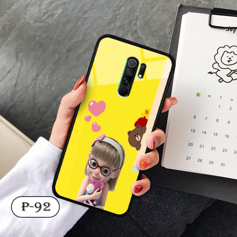 Ốp kính in hình cute Xiaomi Redmi 9