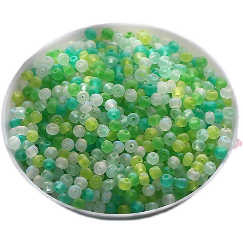 Hạt cườm mờ xâu vòng handmade, hạt cườm mix màu ,hạt gạo xâu vòng tay , vòng chân diy handmade