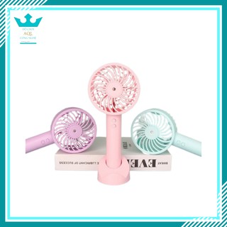 Quạt Phun Sương Cầm Tay Để Bàn Có Đế Điện Thoại - Quạt Tích Điện Cầm Tay Mini