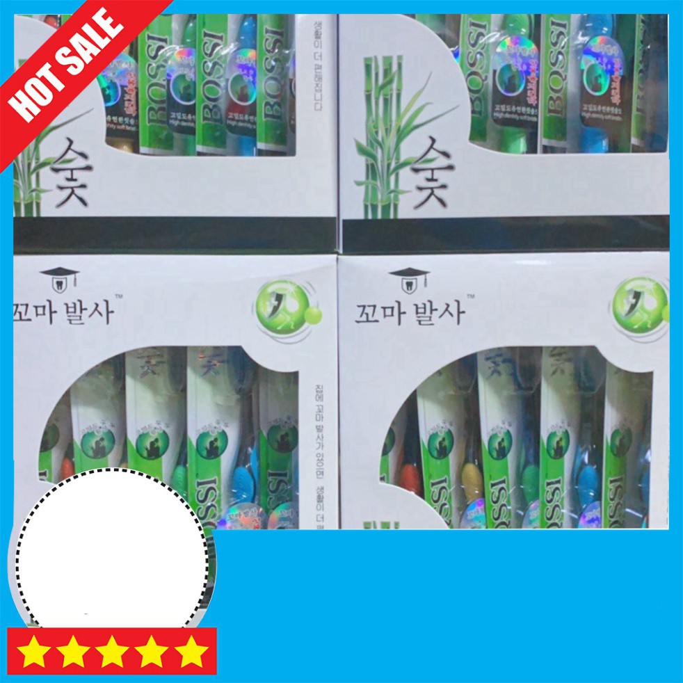 Bàn Chải Đánh Răng Than Tre Hoạt Tính Hàn Quốc BOSSI NO921 ( giao màu ngẫu nhiên)