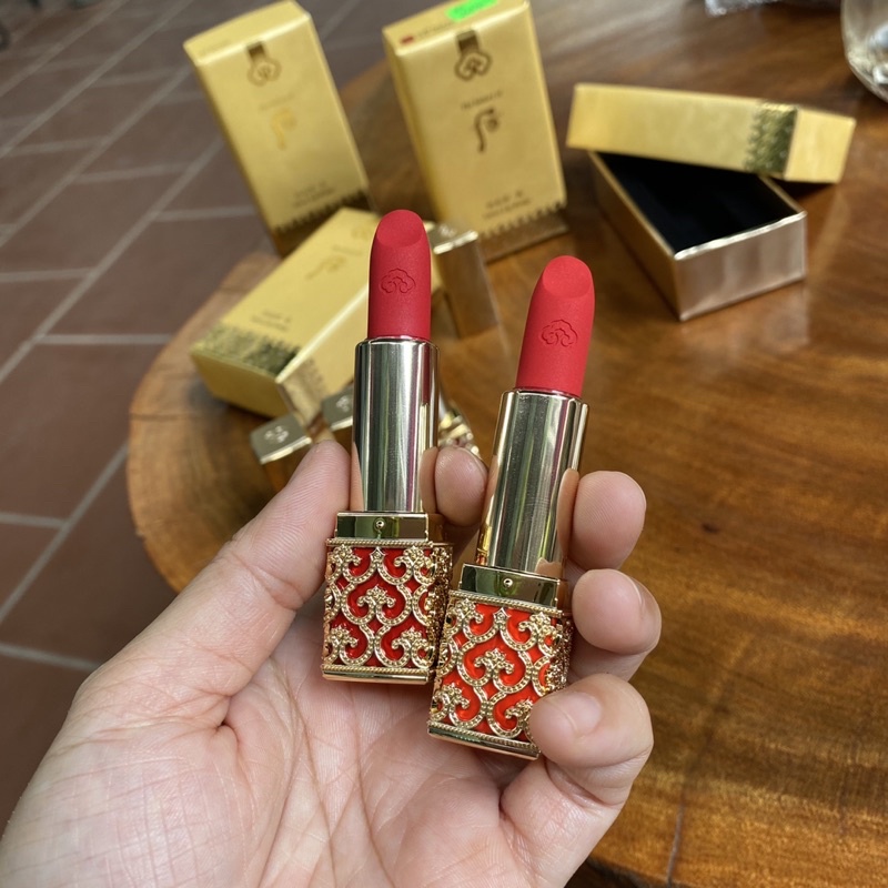 - Son môi Whoo nhung lì velvet cao cấp  Đỏ Cam 24, Hồng cam 25 date 2025