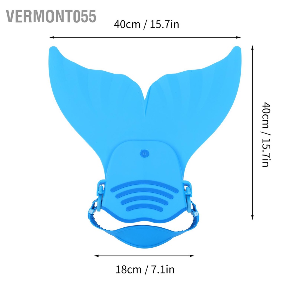 Có thể bán buôn Vây bơi đơn vây của nàng tiên cá dành cho trẻ em đuôi nguyên khối Một chân chèo mảnh Vermont055 Hàng giao ngay