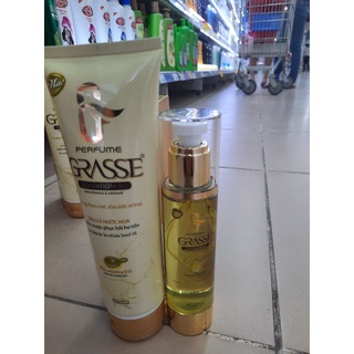 Tinh chất dưỡng tóc GRASSE hương nước hoa 100ml + Tặng kèm tuýt dầu xả 215ml