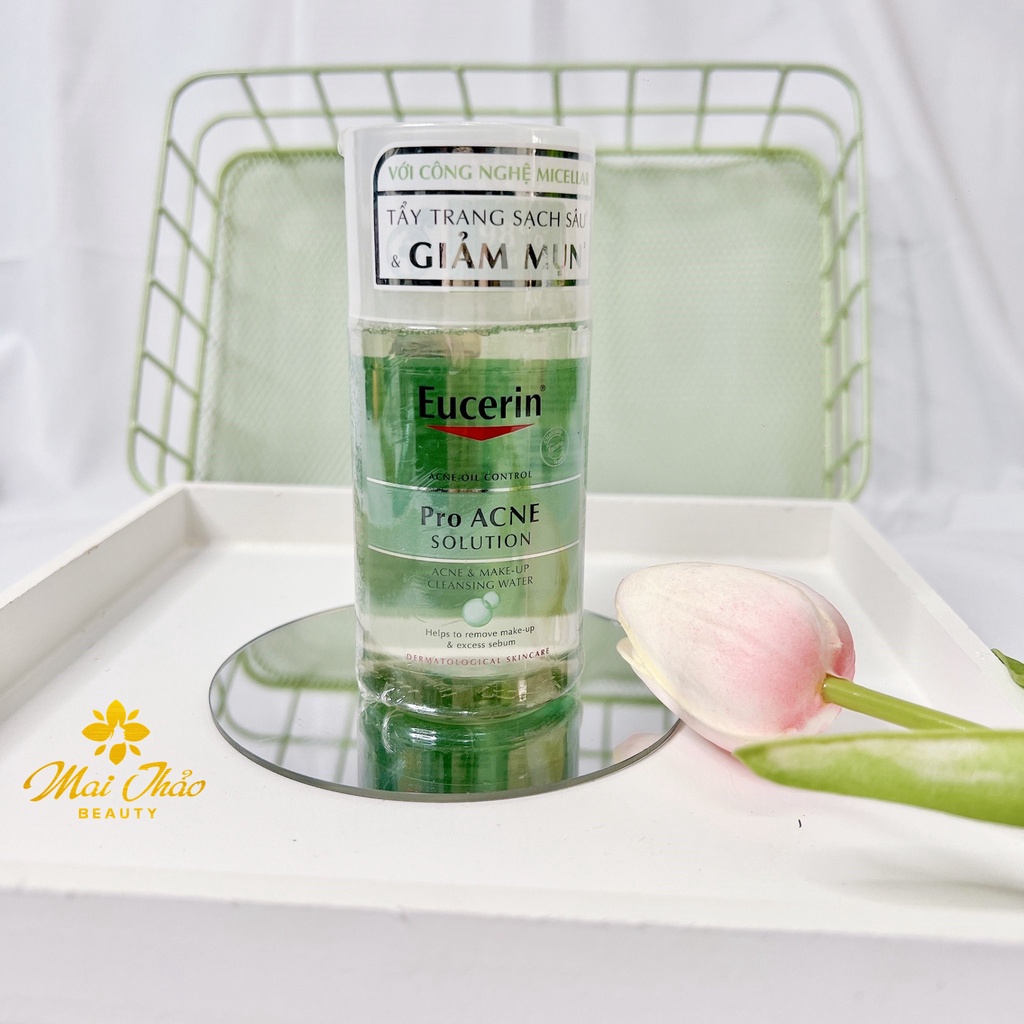 Eucerin Nước Tẩy Trang Cho Da Mụn ProAcne &amp; Make Up Cleansing Water 125ml