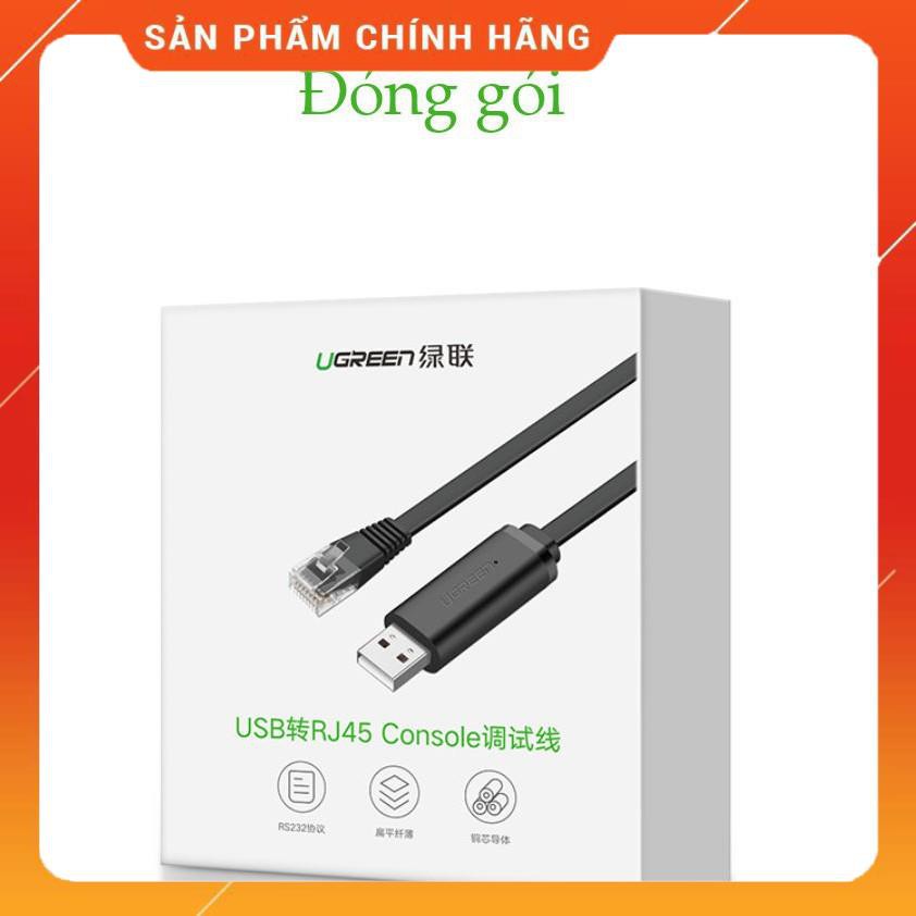 Cáp lập trình Console USB 2.0 sang RJ45 FTDI UGREEN CM204 50773 (chuẩn 8 pin) dài 1.5m dailyphukien