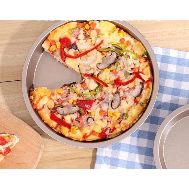 [Sỉ Rẻ Nhất Shopee !!! ] Khuôn làm bánh Pizza tròn Chống Dính  6 inch, 7 inch, 8 inch, 9 inch