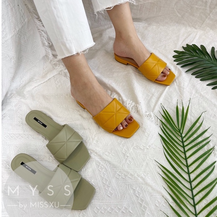 Dép bệt nữ bản ngang đường chỉ giữa 1.5cm thời trang MYSS - DE85