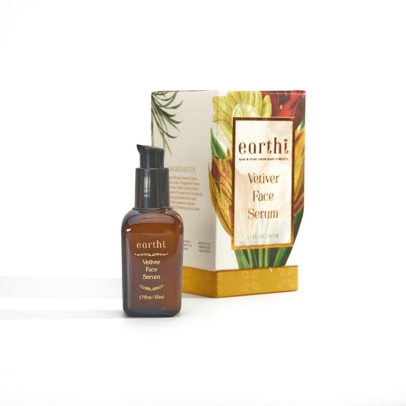 50ml Serum Cỏ Hương Bài Earthi - Dung dịch vàng cải thiện làn da dầu