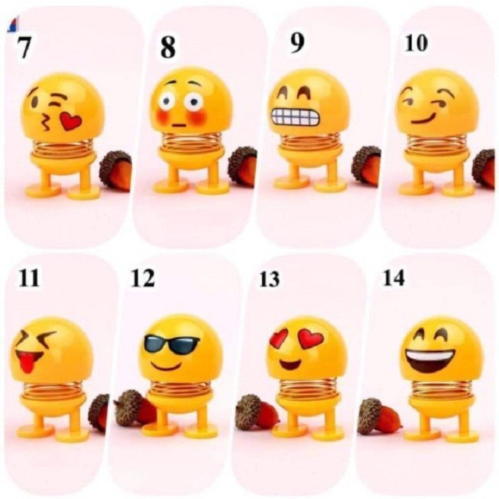 Con cười EMOJI lò xo nhún mặt cười siêu rẻ - Đồ chơi icon lò xo - Giao ngẫu nhiên ạ