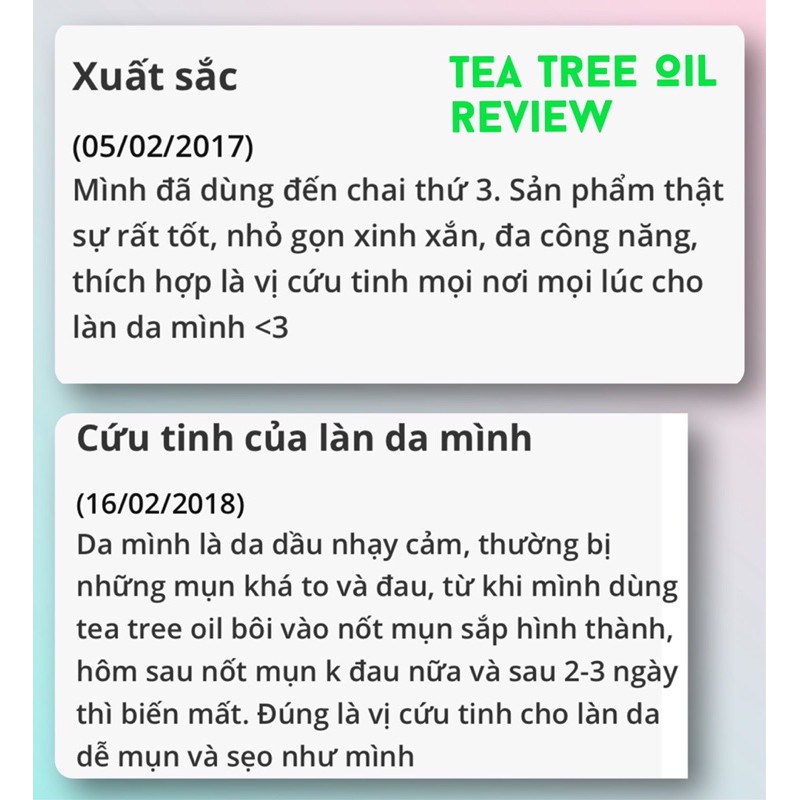 [DATE 7/2023] Tinh dầu tràm trà The body shop Tea tree oil