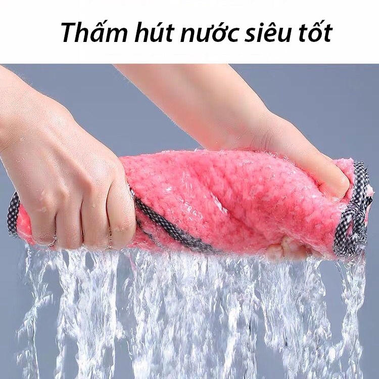 Khăn Lau Đa Năng Lau Tay Bát Đĩa Cốc Chén Thấm Nước Chống Dính Dầu Mỡ Hai Mặt