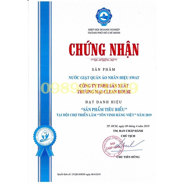 Nước Giặt Xả SWAT 5 IN 1 Gold Hương Nước Hoa Thiên Nhiên Túi 2,2kg - Plus khử mùi hôi hiệu quả