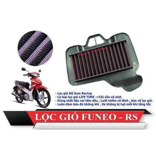 lọc gió độ funeo wave rs