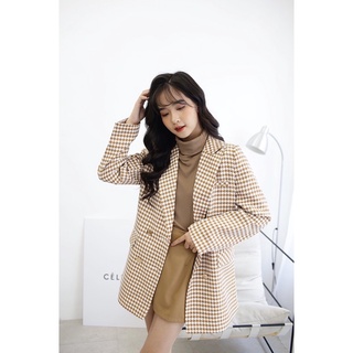 Áo vest dạ kẻ