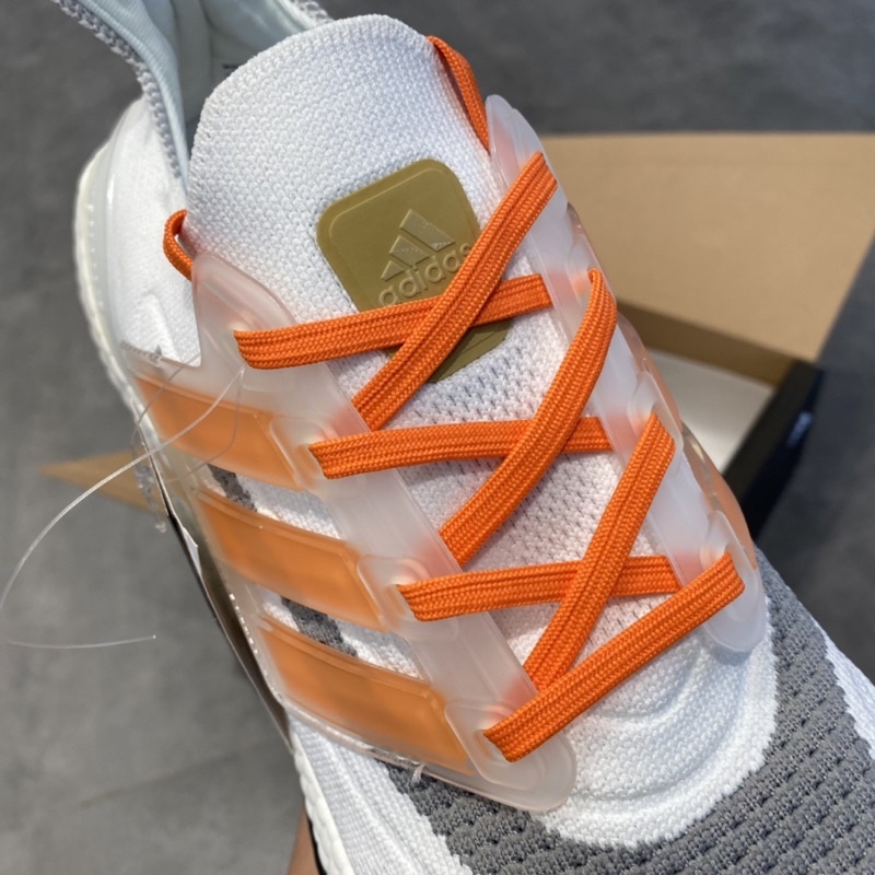 Giầy ultraboost 7.0 nam trắng phối cam xám