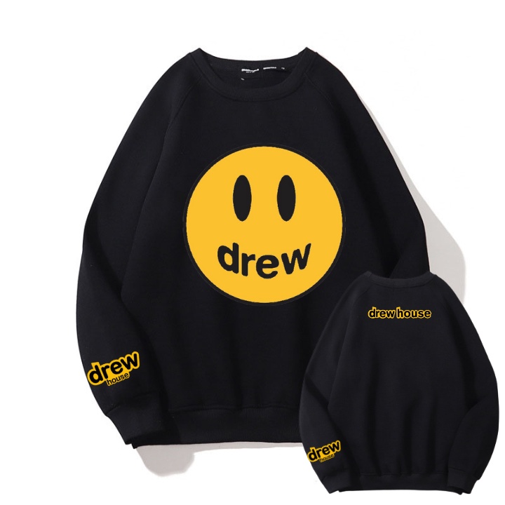 Áo sweeter nỉ nam nữ drew khủng long chất nỉ cotton dầy không xù full size