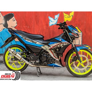 Tem trùm Satria Raider Cá Mập Xanh Mẫu Mới