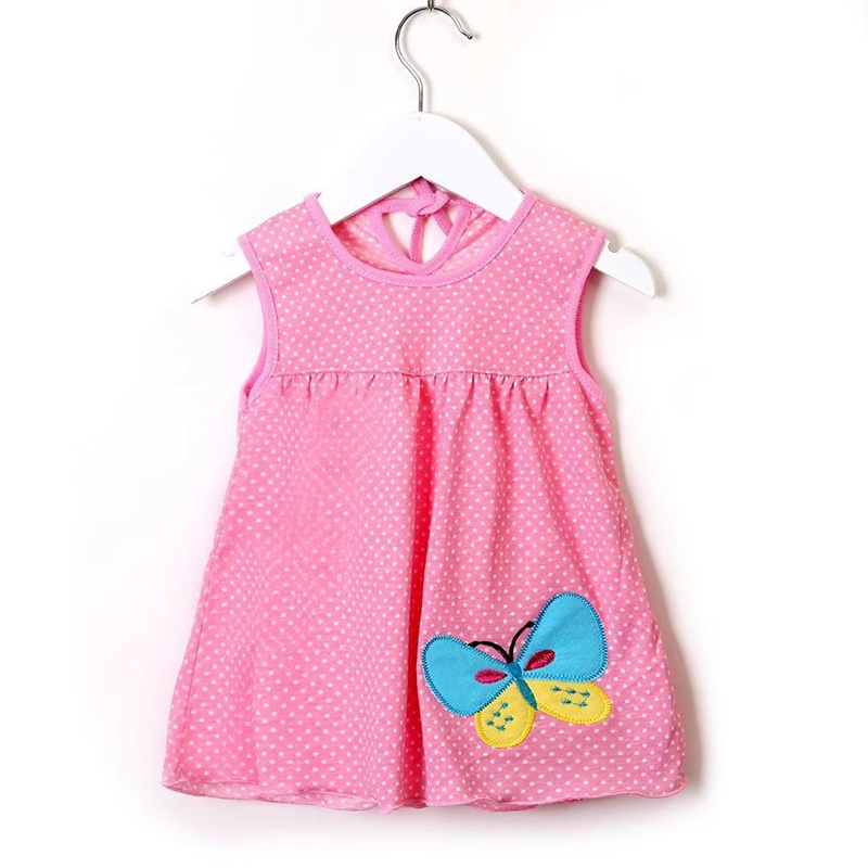 Đầm Cotton Màu Kẹo Dễ Thương Thời Trang Cho Bé Gái