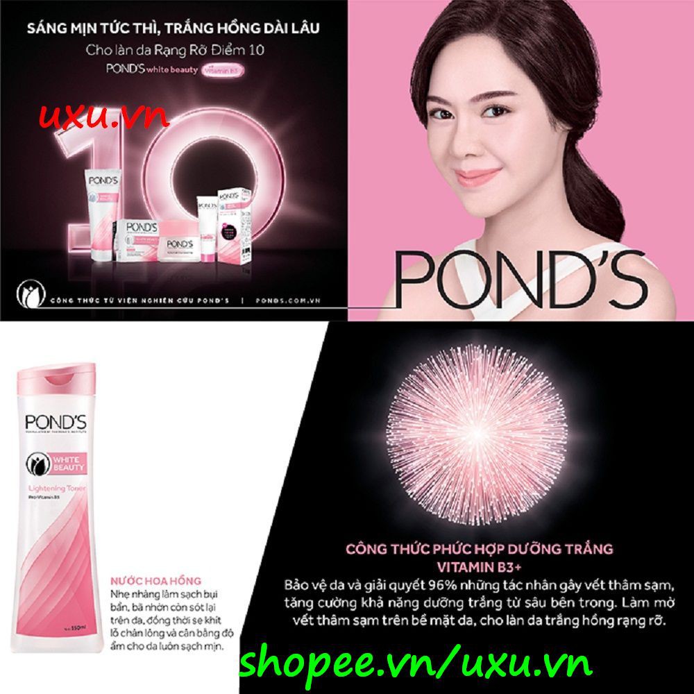 Nước Hoa Hồng 150Ml Ponds Làm Se Khít Lỗ Chân Lông Và Dưỡng Trắng Da White Beauty, Với uxu.vn Tất Cả Là Chính Hãng.