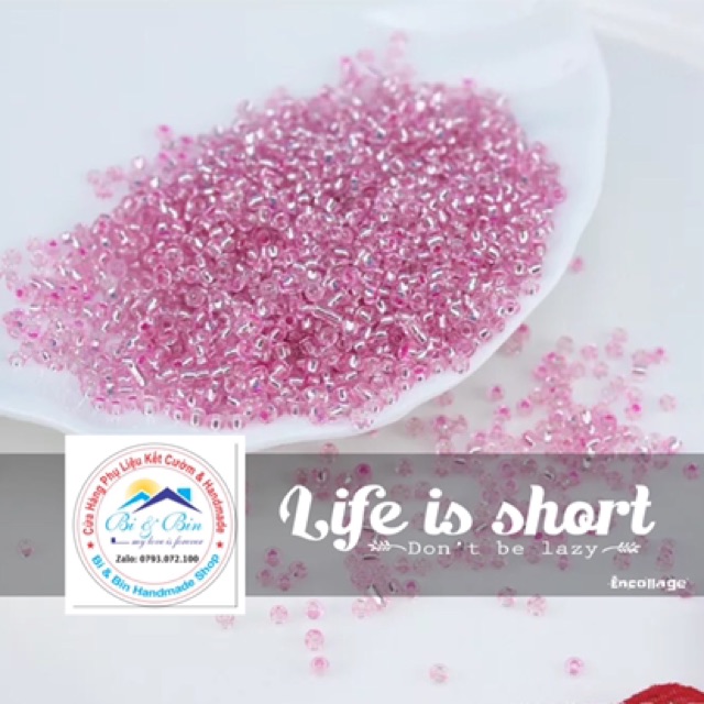 45g Hạt Cườm Thủy 2mm Đính Kết Trang Phục Thời Trang