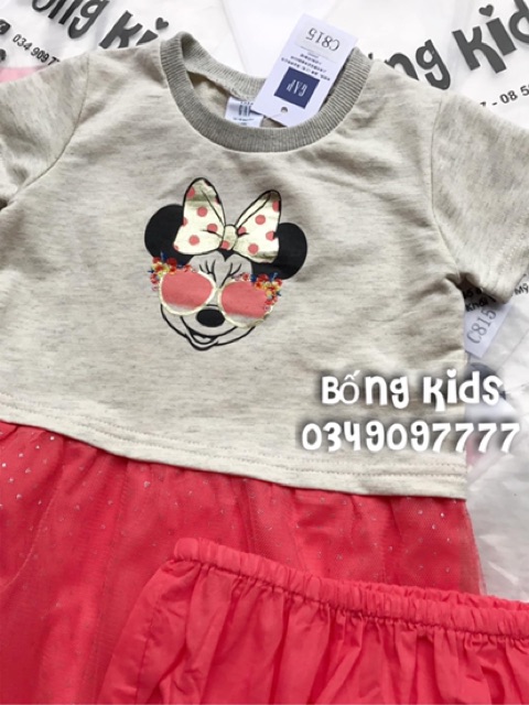 Váy Tutu Bé Gái Minnie Kính Cam