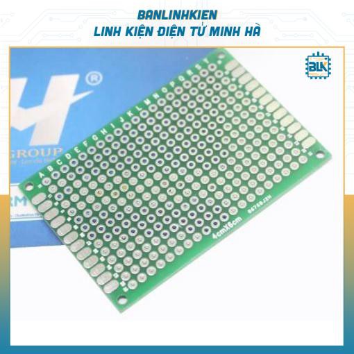 Phíp Đồng Đục Lỗ PCB 4x6CM
