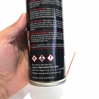 Chai rửa sên xe máy Thunder