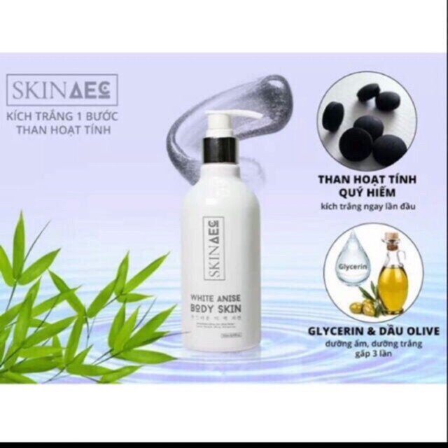 SỮA TẮM TRẮNG THAN HOẠT TÍNH SKIN ACE