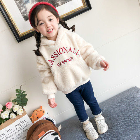 Áo Hoodie Nhung Ấm Áp Cho Bé Gái