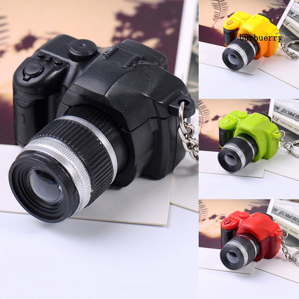 Móc khóa hình DSLR Camera đèn LED mini đáng yêu