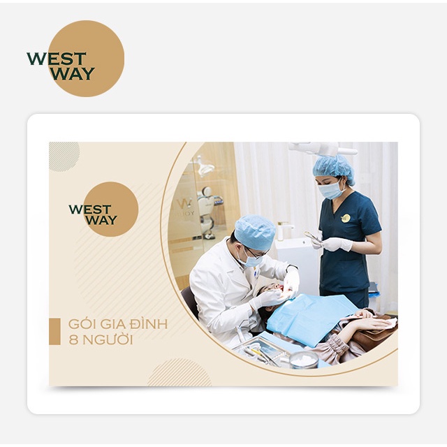 Hồ Chí Minh [Evoucher] Gói khám răng gia đình dành cho 8 người tại Westway Dental