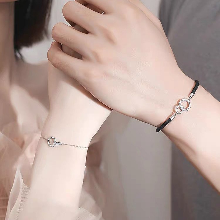 Vòng tay đôi MẬT KHẨU TÌNH YÊU kiểu mới hiện đại cho couple