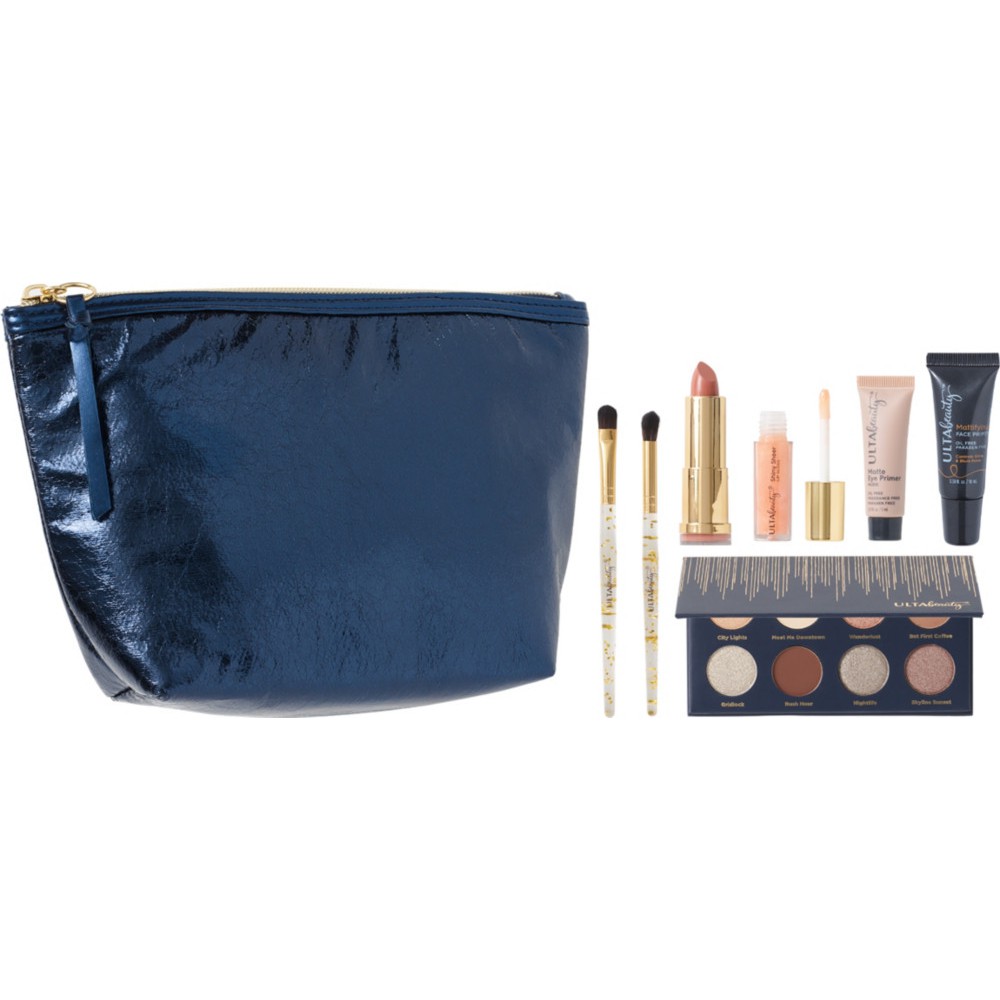 Set trang điểm Ulta Beauty 8-Piece Makeup Set with Bushes and Cosmetic Bag