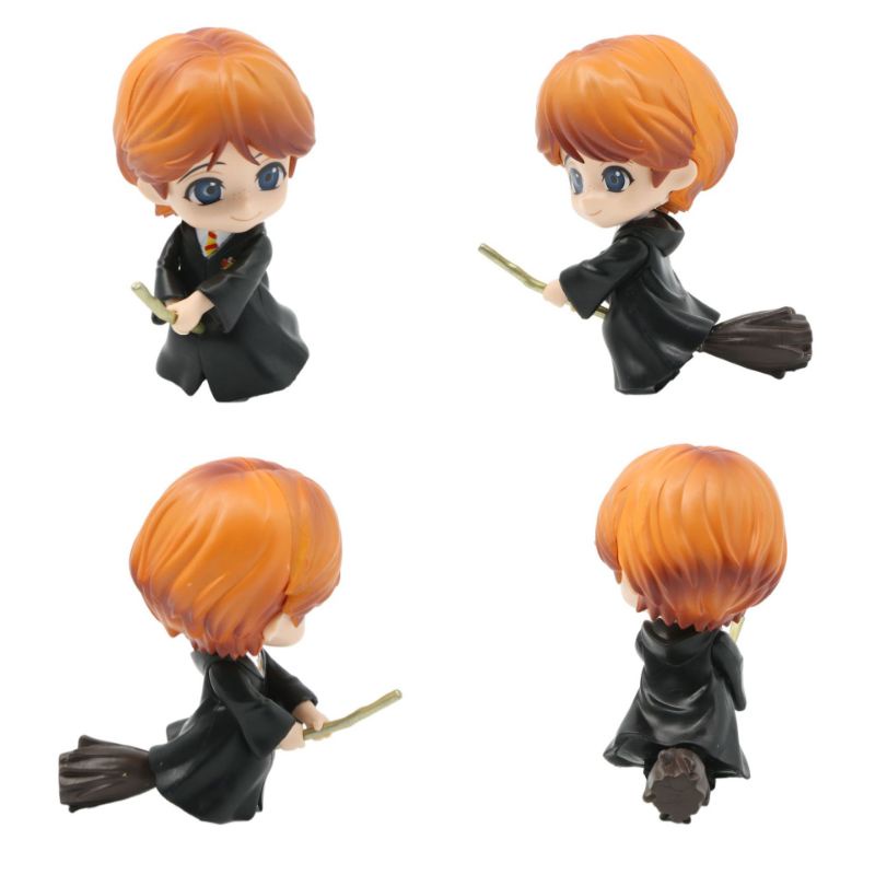 Bộ 6 nhân vật Harry Potter phong cách Chibi siêu đáng yêu 10cm-Mẫu 1
