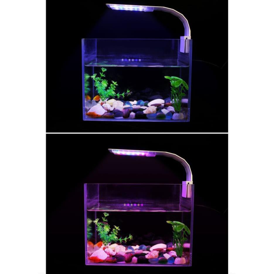 Đèn kẹp thành bể bật tắt 3 chế độ màu- Đèn thủy sinh WRGB thế hệ mới