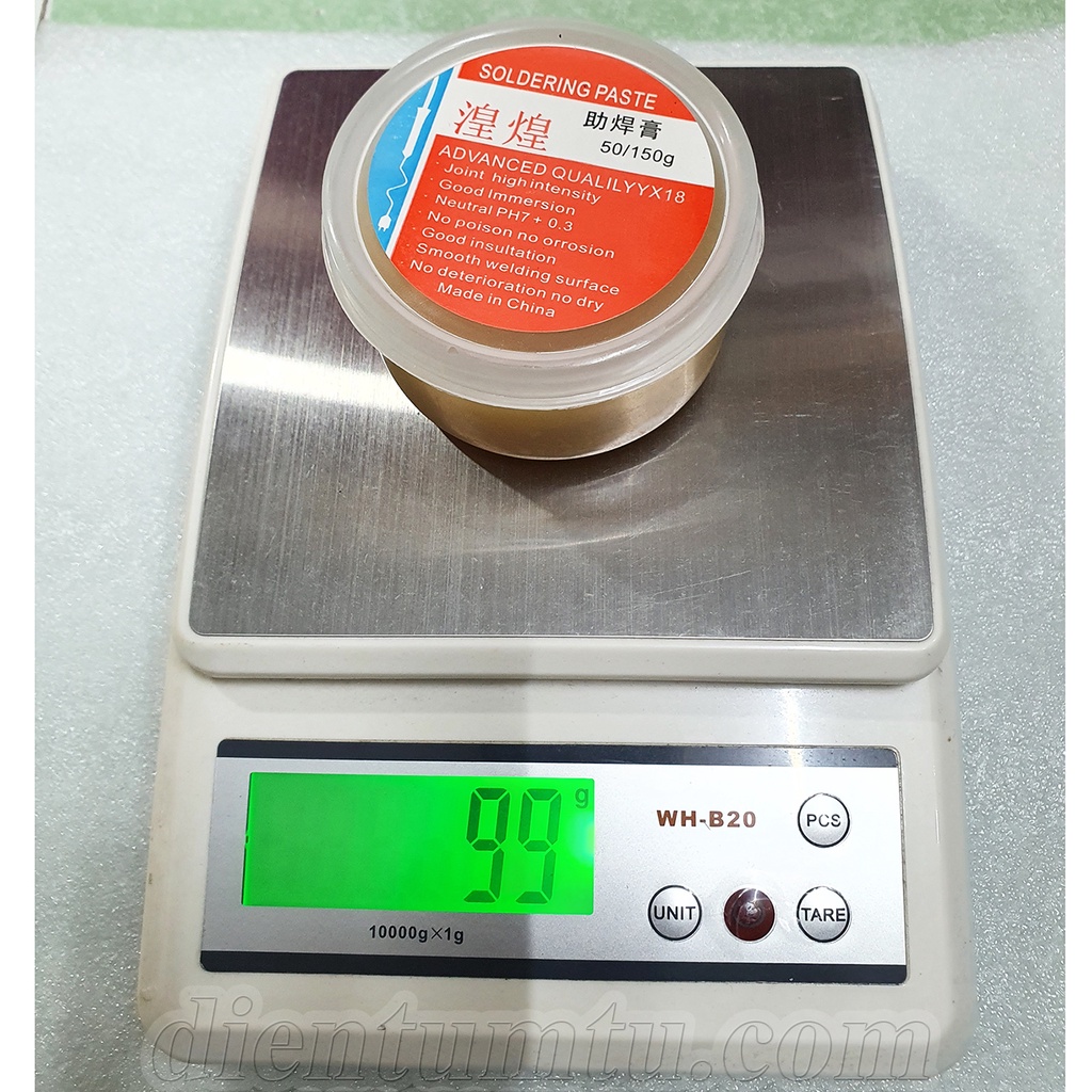 Mỡ hàn thiếc hỗ trợ hàn mạch Lọ To PASTE 100g