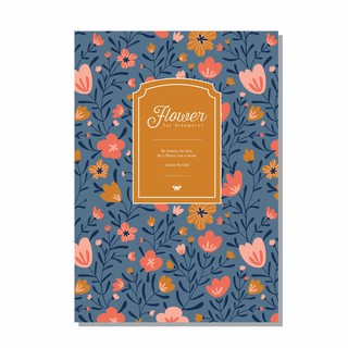 Vở kẻ ngang Crabit Flower Hoa đỏ - 120 trang