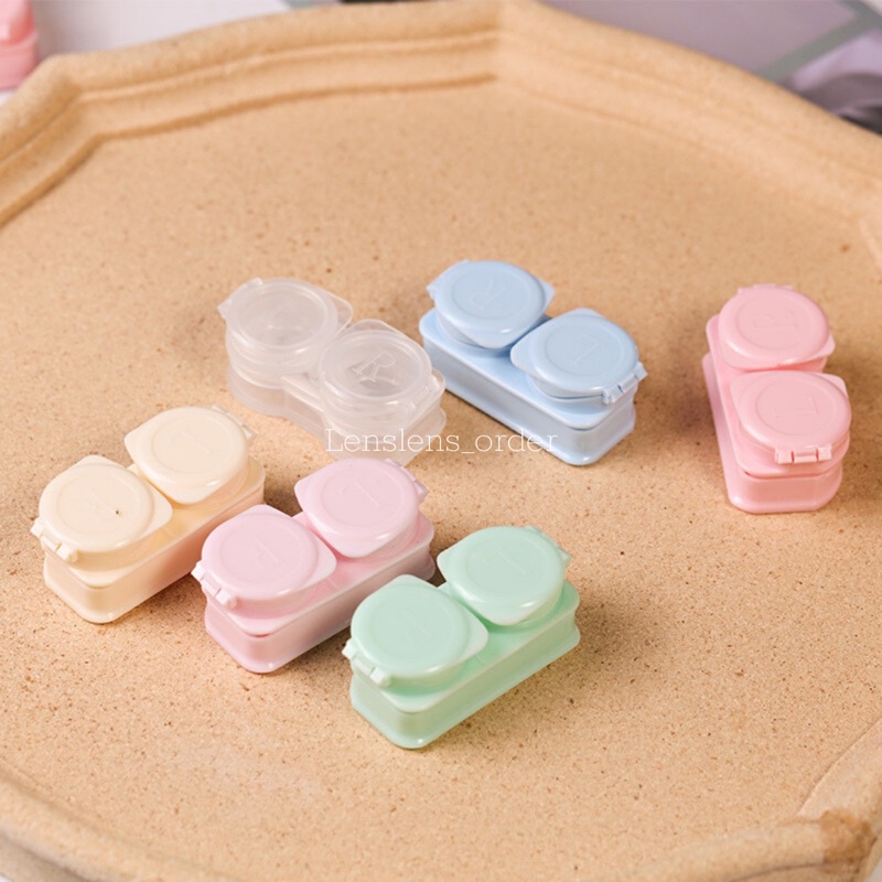 Khay Dụng Cụ Lens Hộp Đựng Kính Áp Tròng 2 Trong 1 Nhỏ Gọn Tiện Dụng
