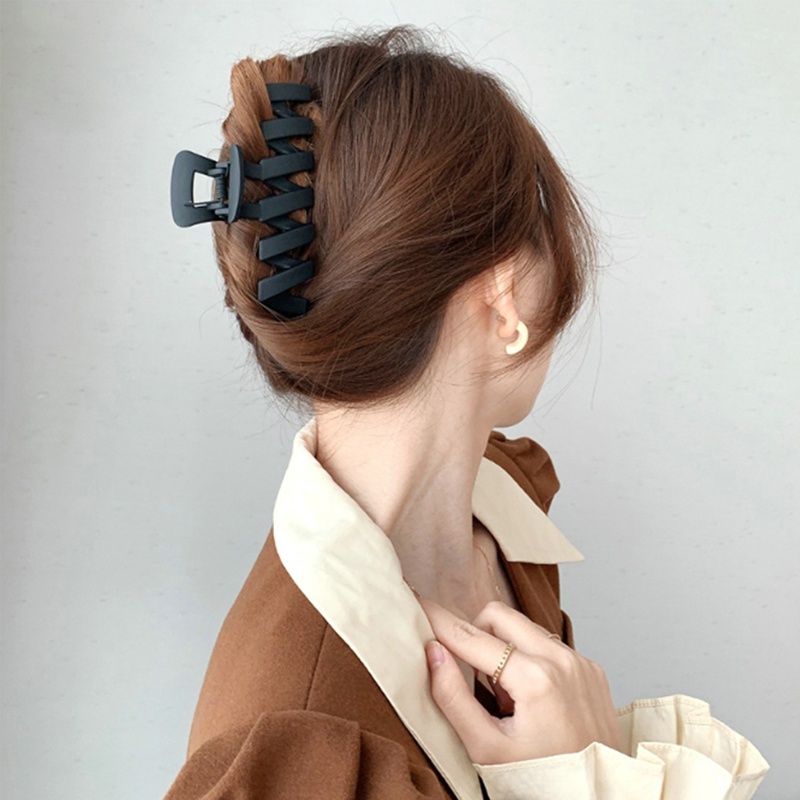 Kẹp Tóc Kiểu Gợn Sóng Màu Sắc Đơn Giản Dành Cho Nữ