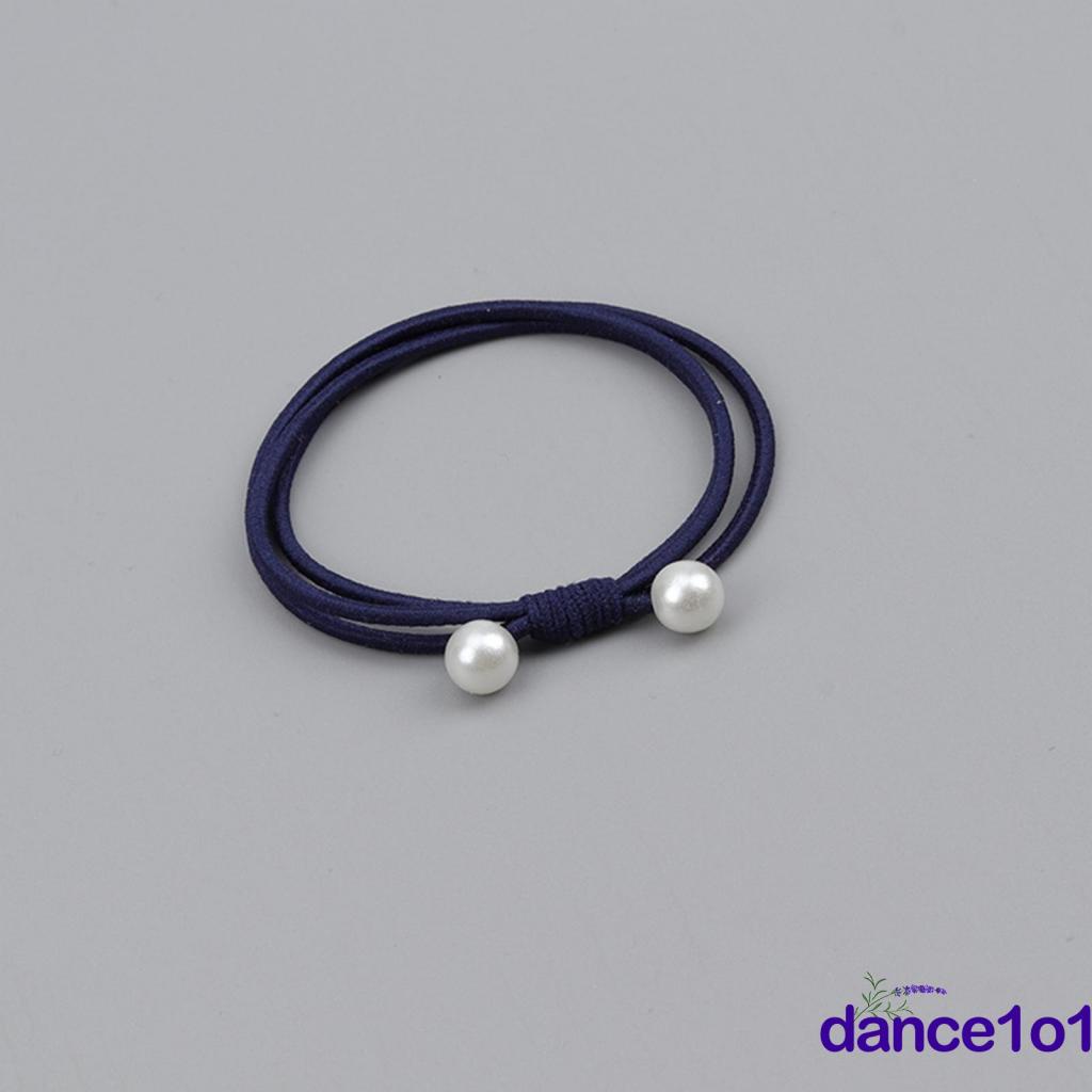 Dây buộc tóc bằng nylon co giãn siêu mềm mại màu trơn sành điệu dành cho nữ