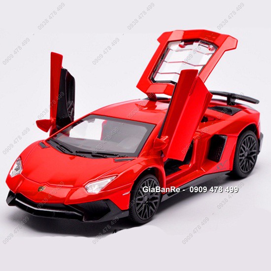 Xe Mô Hình Sắt Kiểu Dáng Aventador Sv - Tỉ Lệ 1:32 - Miniauto - 9750.4