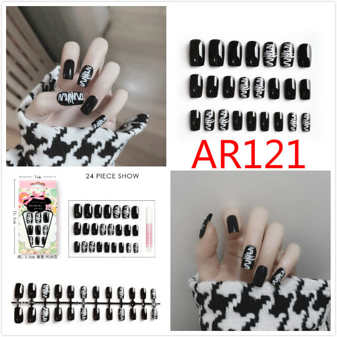 [Hàng mới về] Set 24 Móng Tay Giả Phong Cách Hàn Quốc Cho Nữ