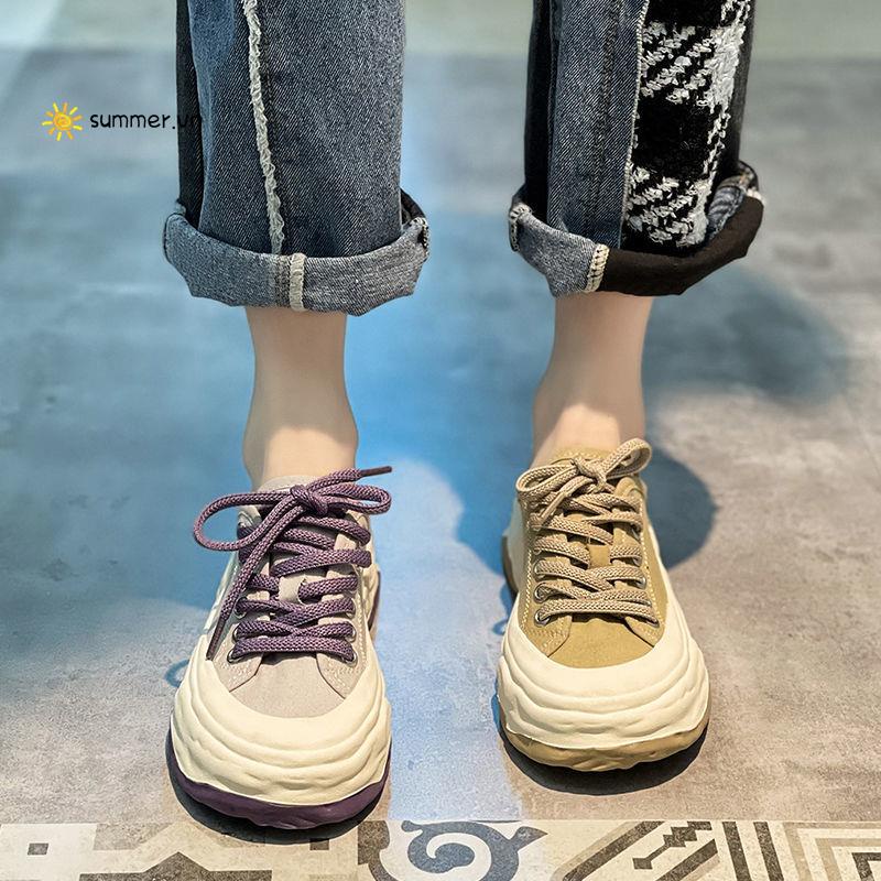 Giày Thể Thao Vải Canvas Đế Dày Thoáng Khí Phong Cách Mới 2022