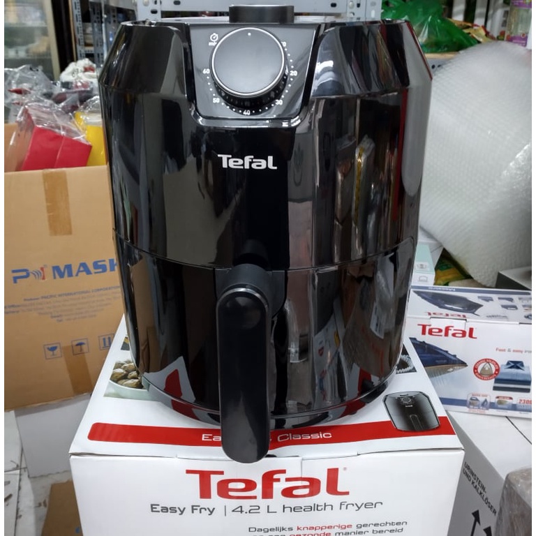 Tefal- Nồi chiên không dầu EY201815 dung tích 4.2L màu đen sang chảnh, công nghệ luân chuyển khí nóng 3D, chính hãng